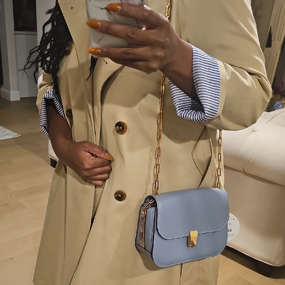 Valentino Garavani Chain Flap Bag - Aqua - Picture 5 of 5